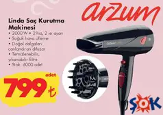 ARZUM LİNDA SAÇ KURUTMA MAKİNESİ ARZUM LİNDA SAÇ KURUTMA MAKİNESİ